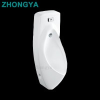 China Sanitary Ware WC Sensor Urinal Oval Shape Automatic Wall Hung Urinal For Man