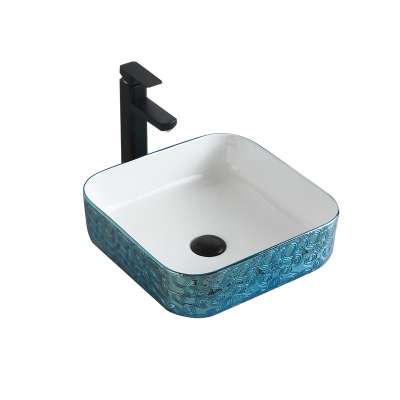 Gold Colored Sink Art Sanitary Ware Bathroom Countertop Mounting Plating Electroplated Basin