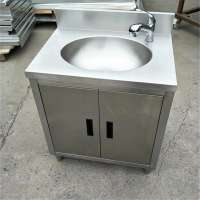 Modern Cheap Stainless Steel Metal Kitchen Sink Door Cabinet with Oval Bowl