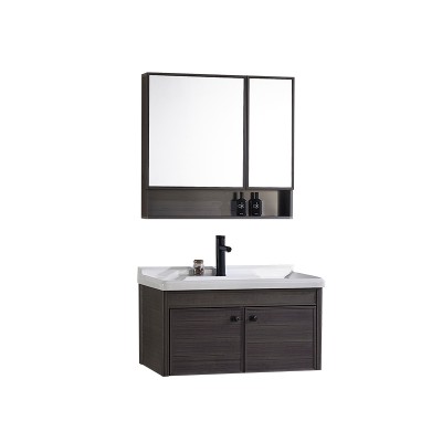 Atmosphere Of  Hotel Contracted And Contemporary Space Aluminum Bathroom Cabinet bathroom vanity