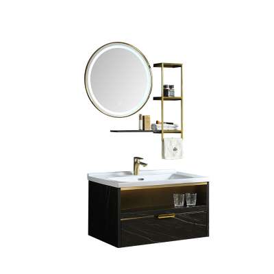 LED lamp intelligent mirror with shelf practical atmospheric bathroom cabinet bathroom vanities