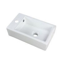 Mini size 400x230X125 mm bathroom hand wash basin ceramic sanitary ware white sinks