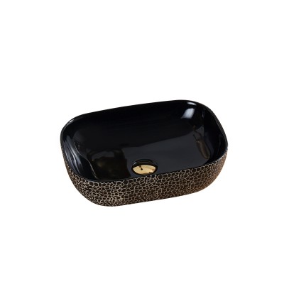 Black Basin Hot Selling Home Using Sanitary Ware Art Basin Ceramic Wash Basin