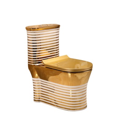 Hot sales in 2020 Electroplated golden  Luxurious decoration bathroom golden toilet